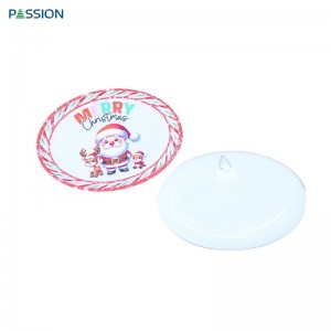 Christmas Santa Plate Holder with Wooden Stand Christmas Tabletop Decor Platter Display Rack for Home Party