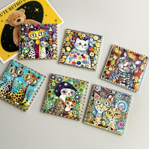 Wholesale Square Ceramic fridge magnet for gifts