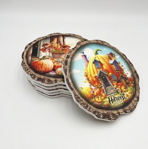 16CM Ceramic Trivet with cork back for wholesale