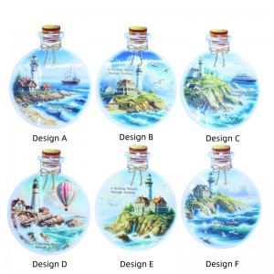 Wholesale 3D UV Printed Custom drift bottle Shaped Ceramic Trivet Manufacturers