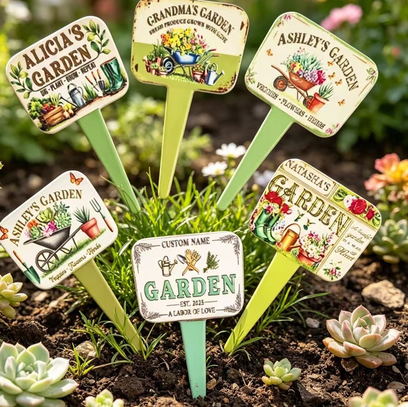 Introducing our exquisite Ceramic Garden Stakes Plant Markers
