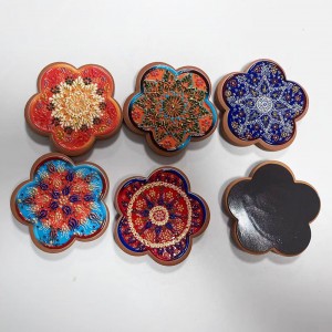 Wholesale 3D UV Printed Custom Flower Shaped Ceramic Fridge Magnet Manufacturers