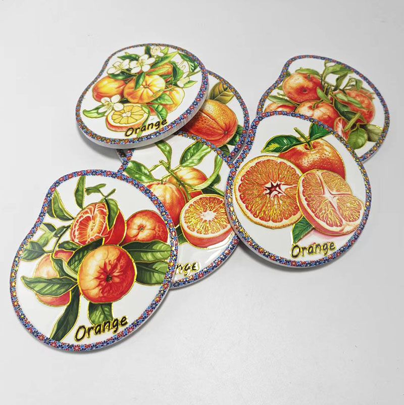Wholesale 3D UV Printed Custom Lemon Shaped Ceramic Coaster Manufacturers Featured Image
