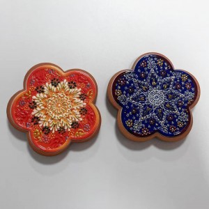 Wholesale 3D UV Printed Custom Flower Shaped Ceramic Fridge Magnet Manufacturers