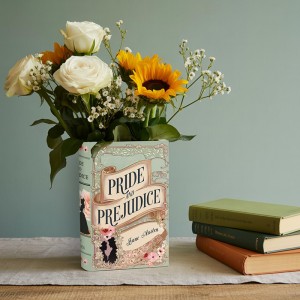 Ceramic Book Vase Pride and Prejudice Gifts for Book Lovers
