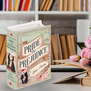 Ceramic Book Vase Pride and Prejudice Gifts for Book Lovers